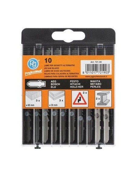 LAME SEGHETTO ALTERNATIVO ATTACCO BOSCH 721.90 PG LEGNO+FERRO MIX CF - PZ 10