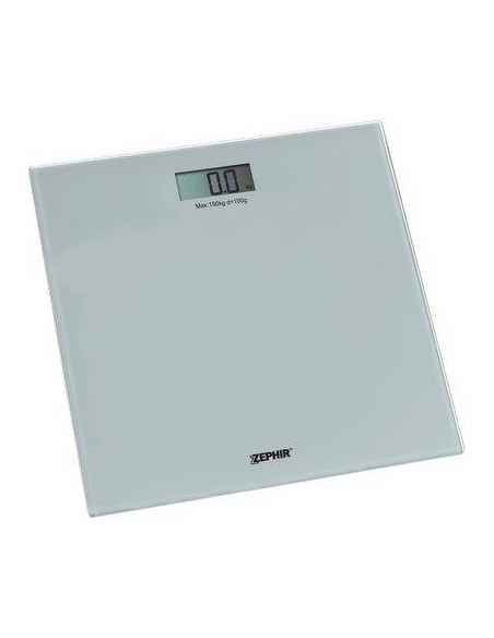 BILANCIA DIGITALE PESAPERSONE ZHS809 ZEPHIR VETRO SLIM CM 30 KG 150 1XCR2032 NON INCLUSA