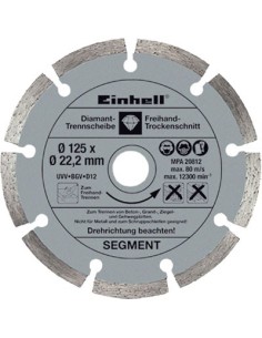 DISCO X SCANALATORE MURO TH-MA 1300 EINHELL A SETTORE MM 125 F.MM 22,2