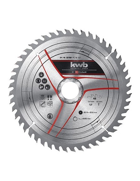 LAMA A LEGNO X TRONCATRICE HM EINHELL MM 210 F.MM 30 DENTI 48