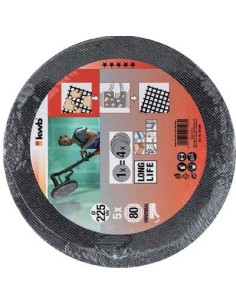 DISCO ABRASIVO LEVIGATRICE PARETI TC-DW225 EINHELL MM 225 GRANA 220 CF - PZ 5