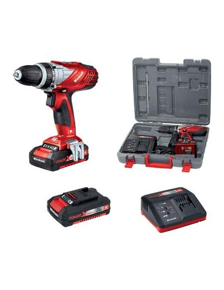 TRAPANO AVVIT BATTERIA TE-CD 18/2 LI EINHELL VOLT 18X2 AH 1,5 X-CHANGE +VALIGIA