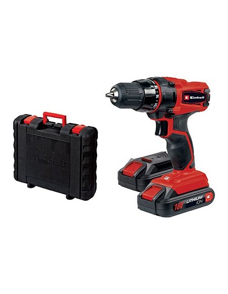 TRAPANO AVVIT BATTERIA TC-CD 18-2 2X1,5 LI EINHELL VOLT 18X2 AH 1,5 + VALIGETTA