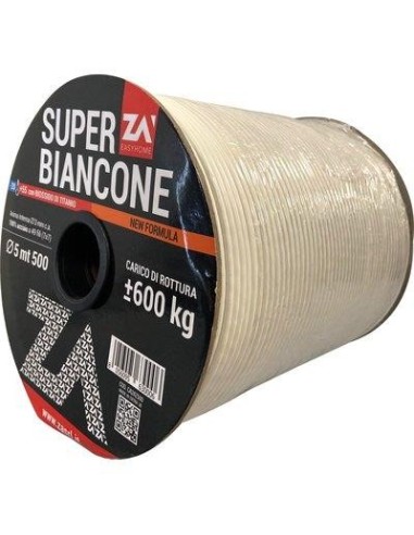 CAVETTO ACCIAIO ZINCATO SUPER BIANCONE MM 5,0 MT 500