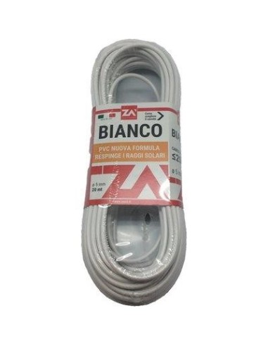 CAVETTO ACCIAIO OTTONATO BIANCO MM 4,5 MT 20