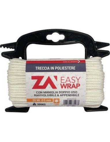 CORDA TRECCIA NYLON SELF 1 CALZA AD AGHI D.MM  4 L.MT 20