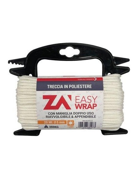 CORDA TRECCIA NYLON SELF 1 CALZA AD AGHI D.MM  4 L.MT 20