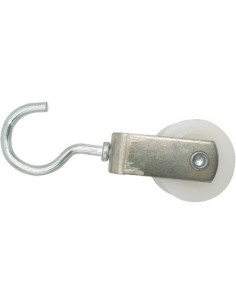 CARRUCOLA NYLON + GANCIO SELF INOX D.MM 40