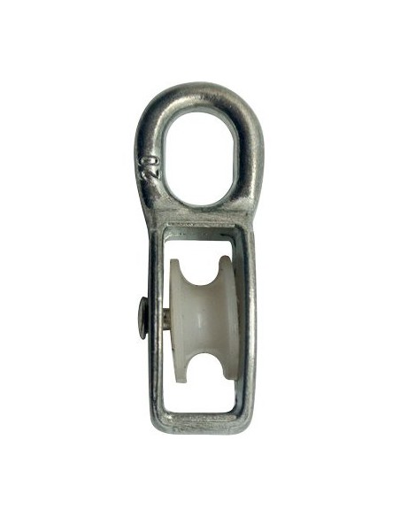 PULEGGIA NYLON SELF OCCHIOLO NICHELATO D.MM 60