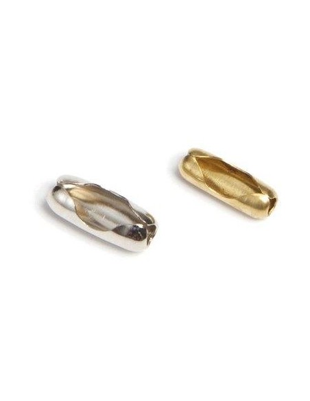 CHIUSURA CATENA A PERLINE SELF CROMATA D.MM 3,2 + OTTONATA D.MM 3,6 CF - PZ 10