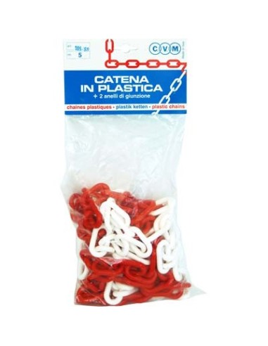 CATENA SEGNALETICA PLT BIANCO/ROSSO D.MM 6 ML 5