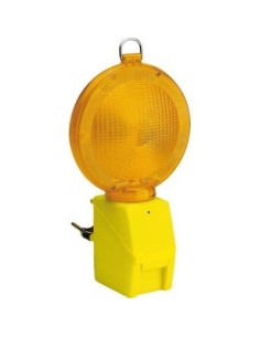 LAMPEGGIATORE CANTIERE LUCE LED GIALLO POSTO 1 BATTERIA