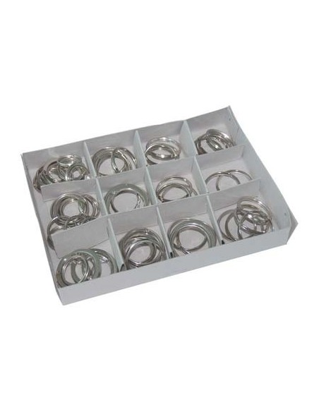 ANELLO PORTACHIAVE KIT ACCIAIO NICHELATO CF - PZ 72
