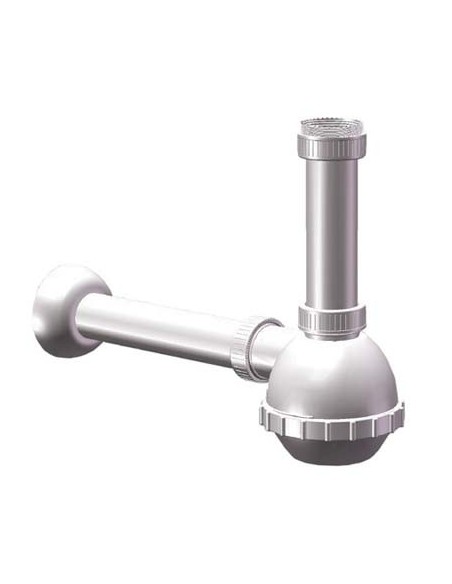 SIFONE PP A BOTTIGLIA 1 VASCA BIANCO MM 40/32 1"1/4