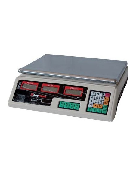 BILANCIA DIGITALE 420100 EFFE KG 35/GR 2 DISPLAY LCD PIATTO CM 34X23