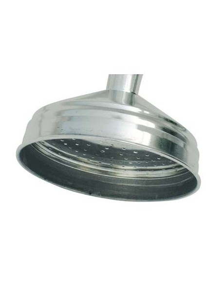 SOFFIONE DOCCIA 1 GETTO ACCIAIO INOX 1/2F MM 100