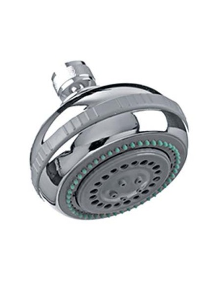 SOFFIONE DOCCIA + SNODO 5 GETTI ABS CROMATO 1/2F MM 90