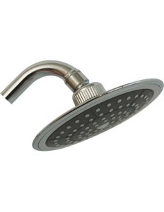 SOFFIONE DOCCIA + SNODO ROUND ABS CROMATO 1/2F MM 150