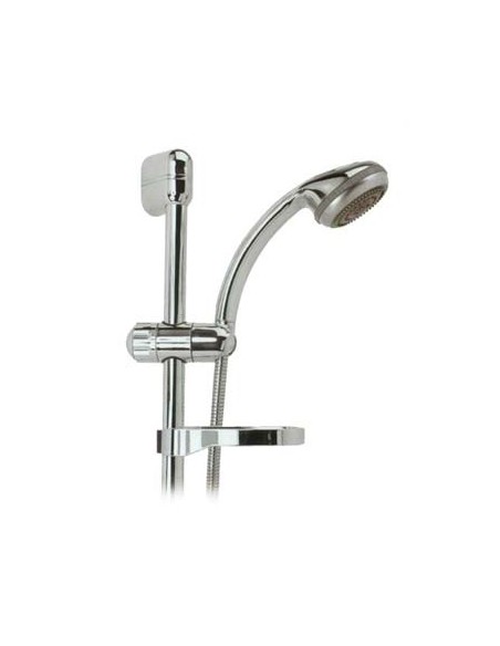 SALISCENDI DOCCETTA 5 GETTI JET ABS CROMATO TUBO MM 25 + FLEX CM 150 + D.MM 90