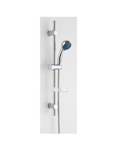 SALISCENDI DOCCETTA 3 GETTI GERANIO EFFE ABS CROMATO TUBO MM 19 + FLEX CM 150 + D.MM 74