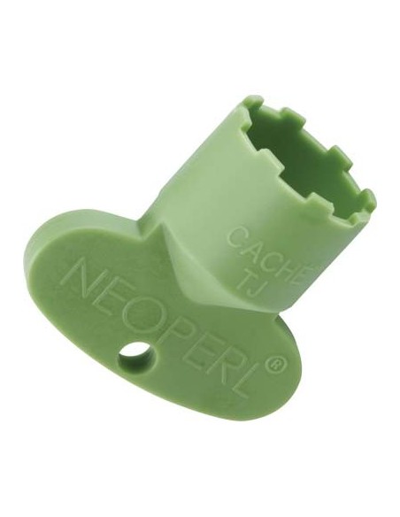 CHIAVE AERATORE CACHE HONEYCOMB TJ NEOPERL PLASTICA VERDE M18.5X1