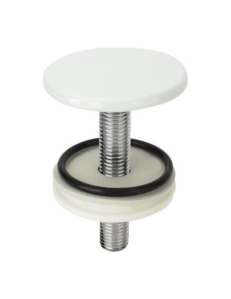 TAPPO COPRIFORO SANITARI ABS BIANCO MM 50 CF - PZ 10