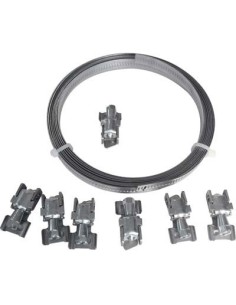 FASCETTA STRINGITUBO W2 A TAGLIARE STARS INOX FASCIA MM 0,9 ML 3 +GANCI TRAZIONE 8