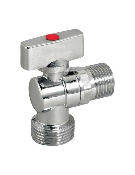 RUBINETTO A SFERA X LAVATRICE OTTONE CROMATO 1/2MX3/4M