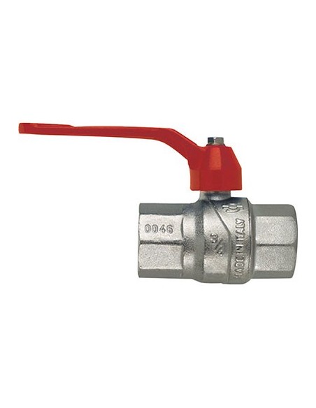 VALVOLA SFERA NORMALE FF LEVA EVOLUTION FIV OTTONE NICHELATO 3/8F