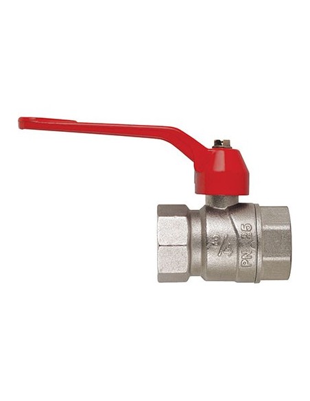 VALVOLA SFERA NORMALE FF LEVA PERFECTA FIV OTTONE NICHELATO 1/2F