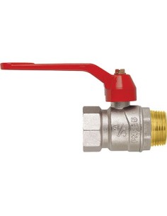 VALVOLA SFERA NORMALE MF LEVA PERFECTA FIV OTTONE NICHELATO 3/4MF