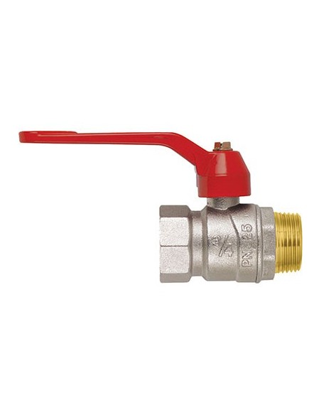 VALVOLA SFERA NORMALE MF LEVA PERFECTA FIV OTTONE NICHELATO 1"MF