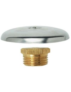 TAPPO M OTTONE + ROSONE INOX 1/2M