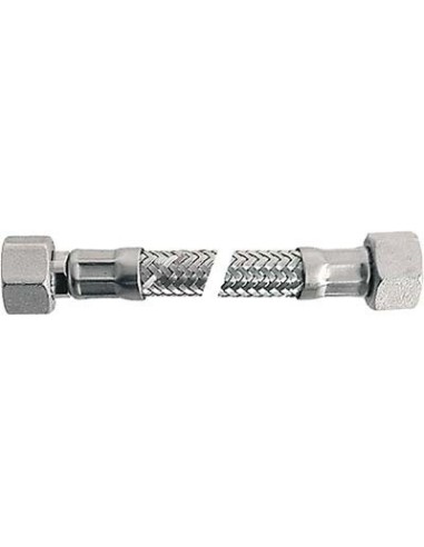 FLESSIBILE FLEXCORE FF RIDOTTO PARIGI INOX 304/PE-RT + GUARNIZIONE 3/8FX1/2F CM 15