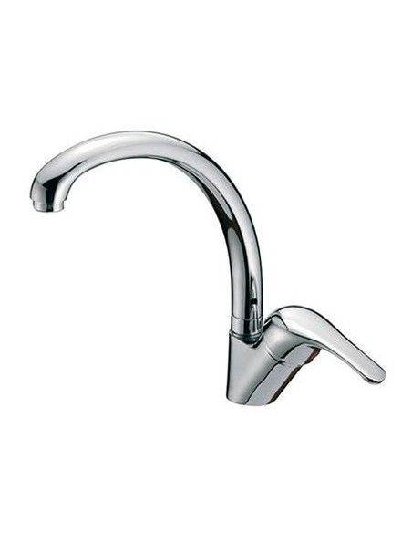 MISCELATORE LAVELLO CANNA ALTA CROLLA OTTONE CROMATO