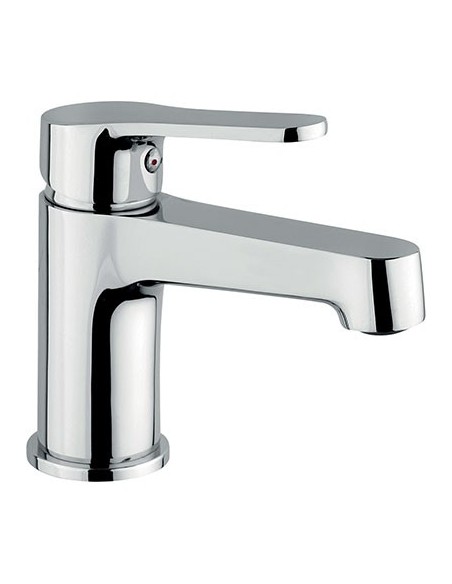 MISCELATORE LAVABO FLASH CROLLA OTTONE CROMATO + PILETTA 1"1/4