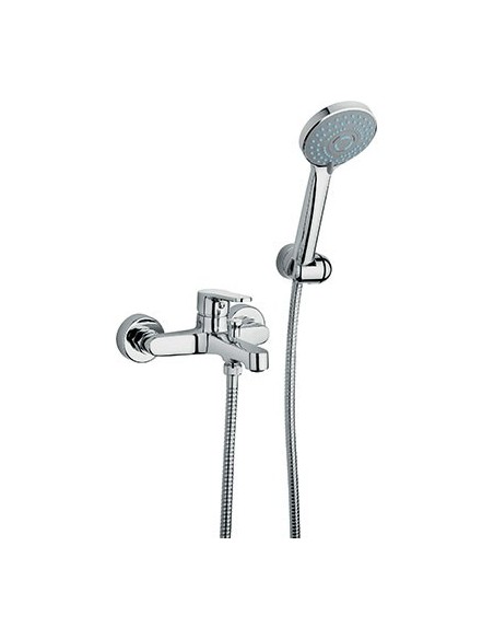 MISCELATORE VASCA FLASH CROLLA OTTONE CROMATO