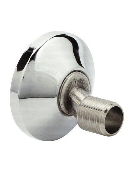 ECCENTRICO X RUBINETTO + ROSETTA OTTONE CROMATO 1/2MX3/4M