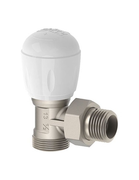 VALVOLA A SQUADRO X RADIATORE GHIBLI FIV OTTONE NICHELATO 3/8M