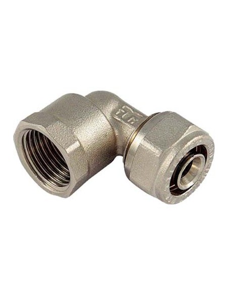 GOMITO MULTISTRATO FILETTO FEMMINA BAMPI OTTONE MM 16X1/2F