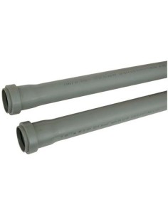 TUBO SCARICO IDRICO AD INNESTO 2 BICCHIERI PP GRIGIO MM 40 CM 200