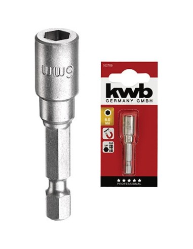 INSERTO A BUSSOLA ESAGONALE X AVVITATORE KWB MAGNETICO MM  6X50