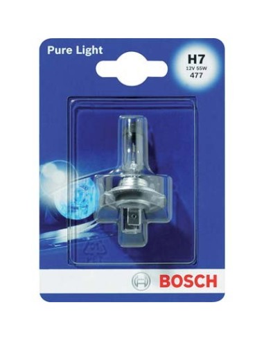 LAMPADA AUTO ANTERIORI PURE LIGHT H7 012 BOSCH ALOGENA VOLT 12 WATT 55