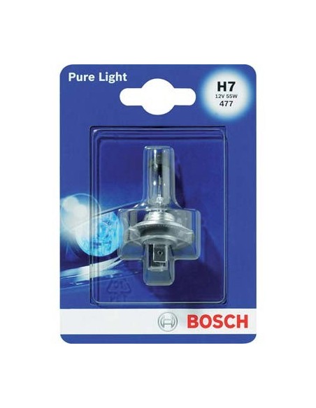 LAMPADA AUTO ANTERIORI PURE LIGHT H7 012 BOSCH ALOGENA VOLT 12 WATT 55