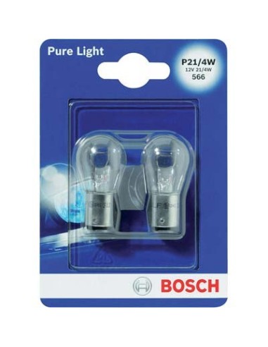 LAMPADA AUTO POSTERIORI PURE LIGHT P21 015 BOSCH INCANDESCENZA VOLT 12 WATT  4 CF - PZ 2