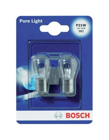 LAMPADA AUTO POSTERIORI PURE LIGHT P21 017 BOSCH INCANDESCENZA VOLT 12 WATT 21 CF - PZ 2