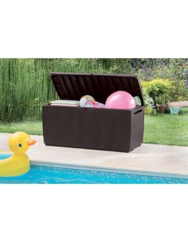 BAULE CAPRI KETER PP MARRONE CM 123X53,5 H.CM 57