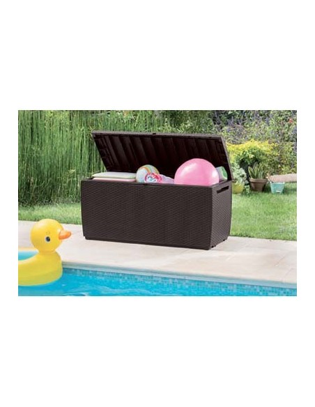 BAULE CAPRI KETER PP MARRONE CM 123X53,5 H.CM 57