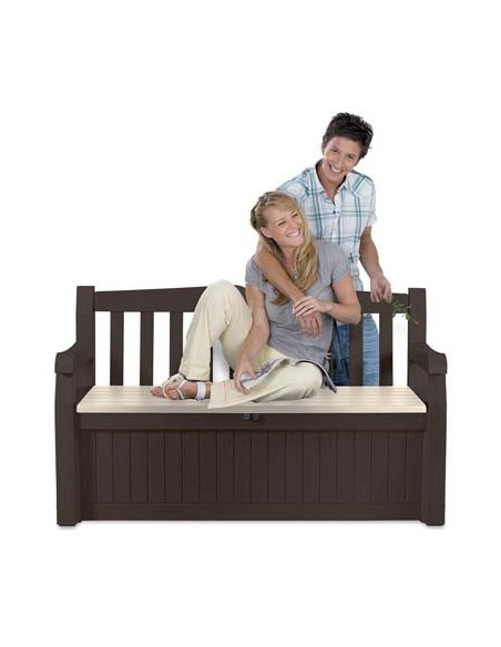 CASSAPANCA EDEN GARDEN KETER PP MARRONE CM 140X84 H.CM 60