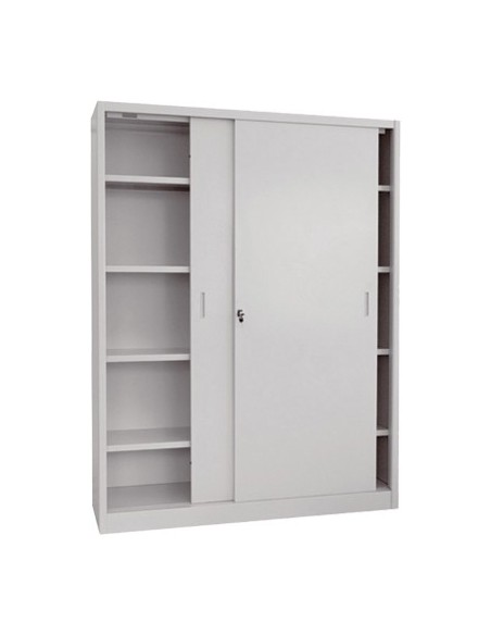 ARMADIO TUTTOPIANI SMONTATO ANTE SCORR. PROMETAL VERN GRIGIO H.MM 2000 MM 1200X450
